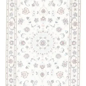 Biegacz Dywan perski - Nain - Królewski - 200 x 80 cm - kremowy
