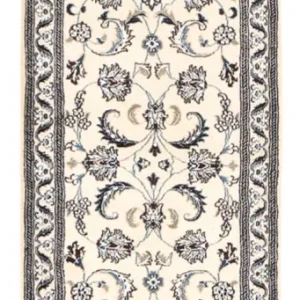 Biegacz Dywan perski - Nain - Królewski - 202 x 63 cm - kremowy