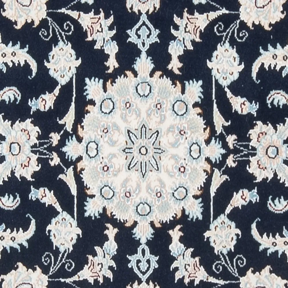 Biegacz Dywan perski - Nain - Premium - 302 x 80 cm - ciemnoniebieski