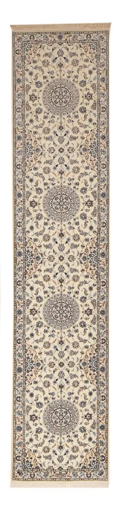 Biegacz Dywan perski - Nain - Premium - 397 x 87 cm - beżowy