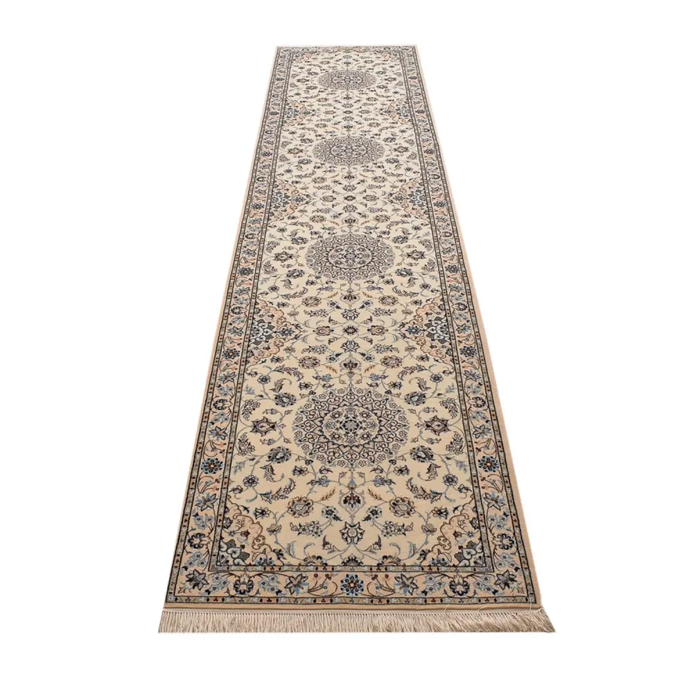 Biegacz Dywan perski - Nain - Premium - 397 x 87 cm - beżowy