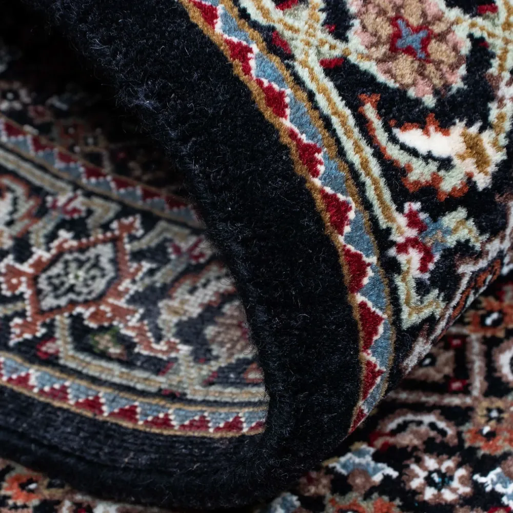 Biegacz Dywan perski - Tabriz - 195 x 79 cm - ciemnoniebieski