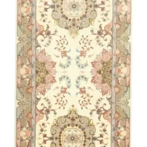Biegacz Dywan perski - Tabriz - 339 x 91 cm - beżowy