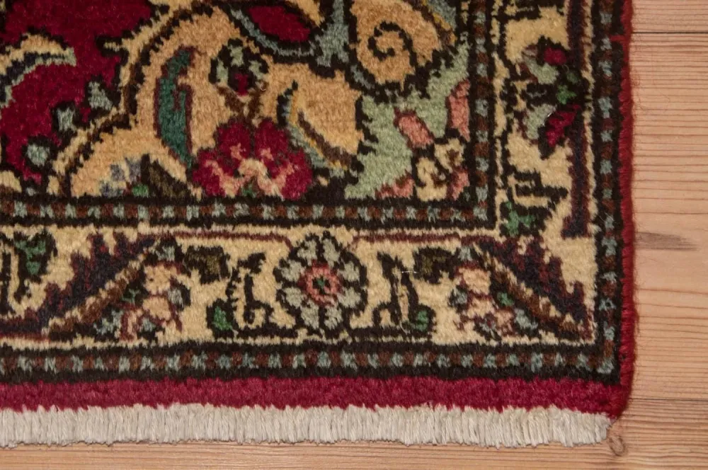 Biegacz Dywan perski - Tabriz - 385 x 73 cm - czerwony