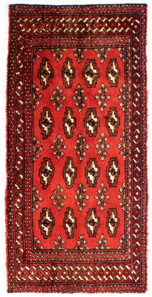 Biegacz Dywan turkmeński - 100 x 50 cm - czerwony