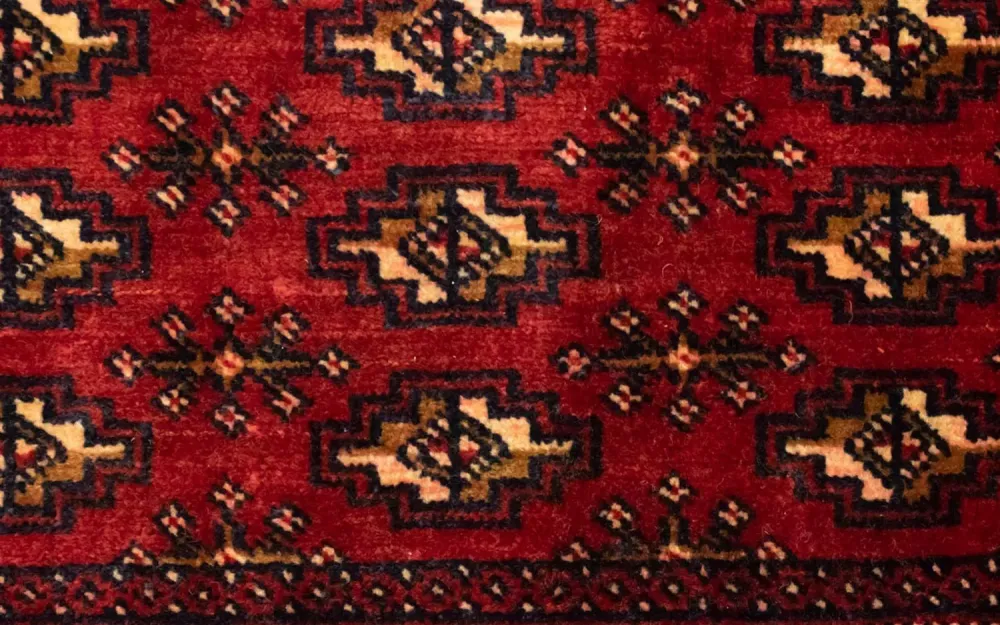 Biegacz Dywan turkmeński - 100 x 50 cm - czerwony