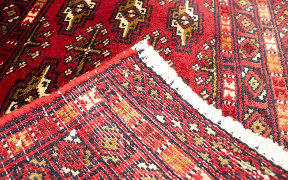 Biegacz Dywan turkmeński - 100 x 50 cm - czerwony