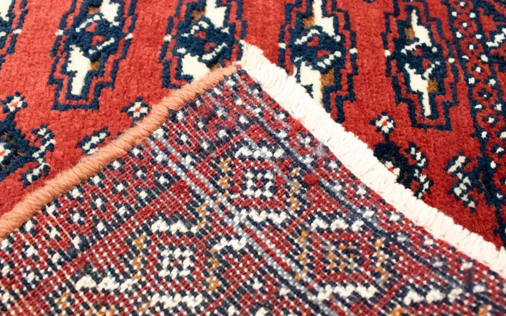 Biegacz Dywan turkmeński - 100 x 50 cm - czerwony