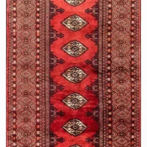 Biegacz Dywan turkmeński - 369 x 106 cm - czerwony
