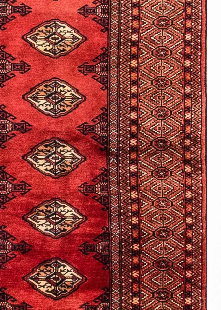 Biegacz Dywan turkmeński - 369 x 106 cm - czerwony