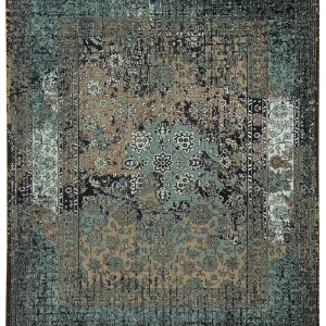 Biegacz Dywan Vintage - 300 x 80 cm - niebieski