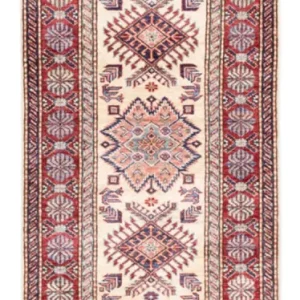 Biegacz Dywan Ziegler - Kazak - 207 x 74 cm - beżowy