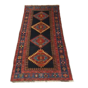 Biegacz Dywan Ziegler - Kazak - 268 x 110 cm - niebieski
