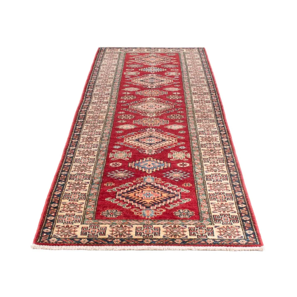Biegacz Dywan Ziegler - Kazak - 302 x 80 cm - czerwony
