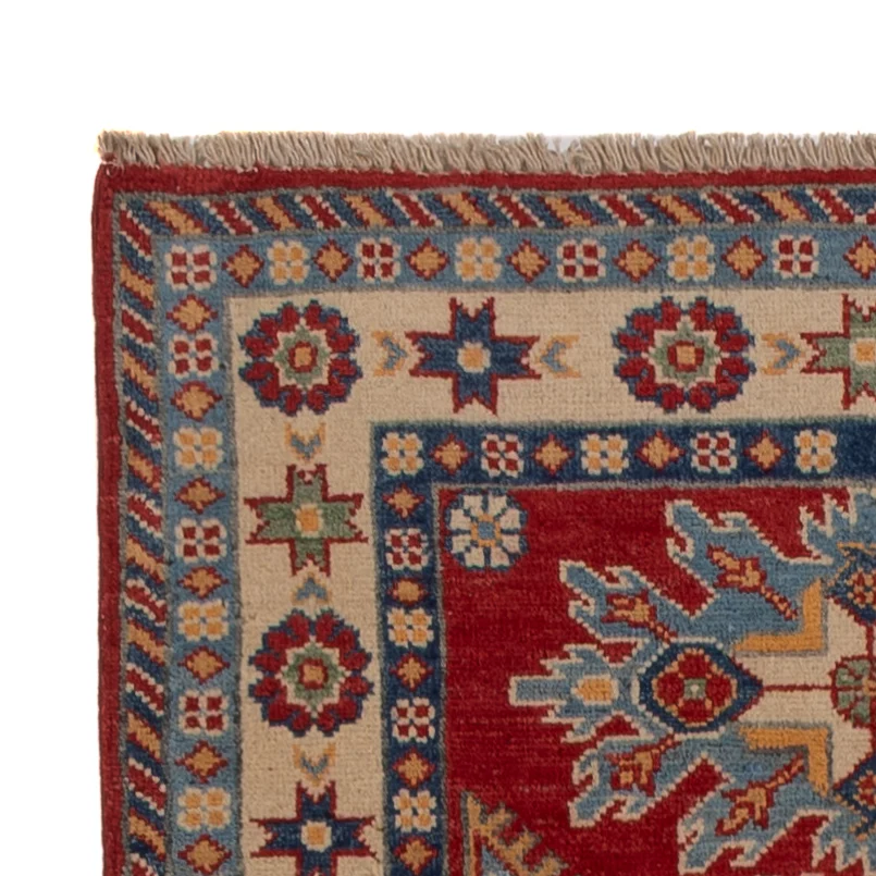 Biegacz Dywan Ziegler - Kazak - 303 x 83 cm - ciemna czerwień