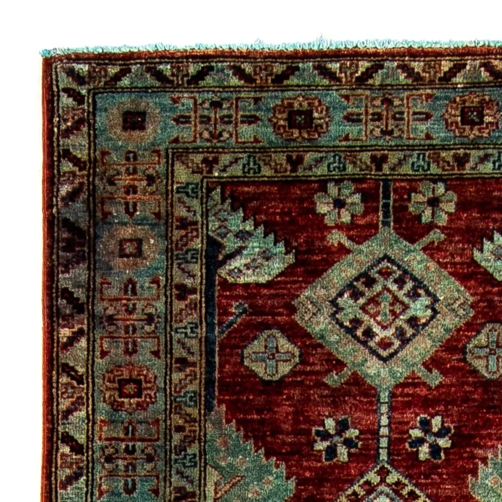 Biegacz Dywan Ziegler - Kazak - 315 x 82 cm - ciemna czerwień
