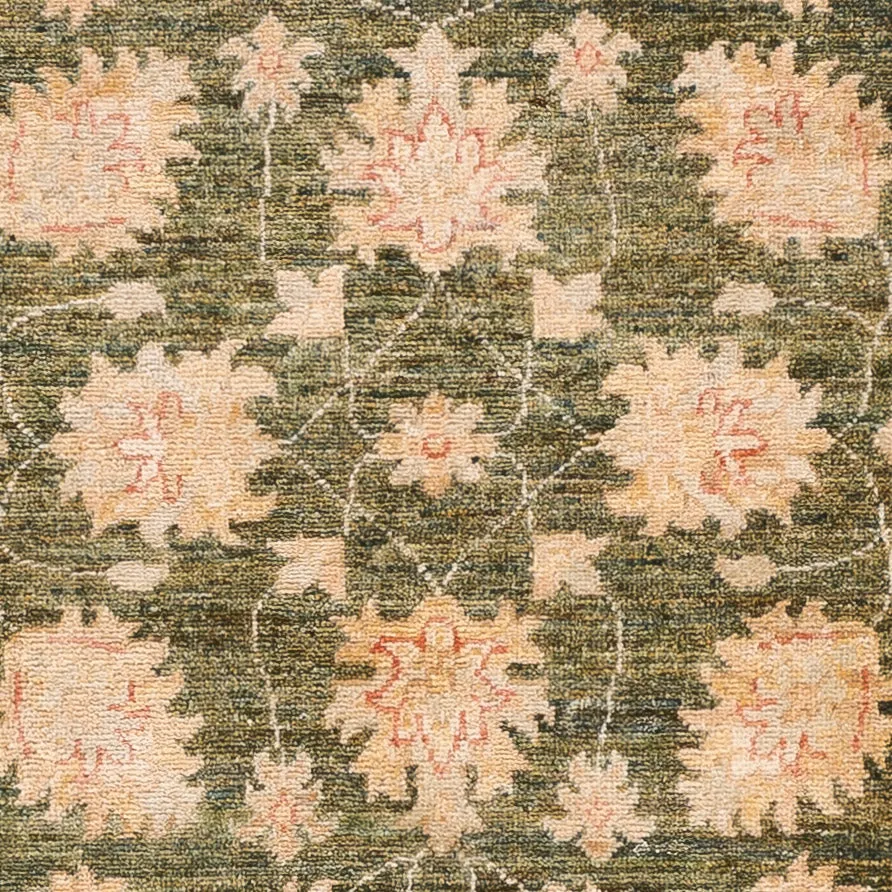 Biegacz Dywan Zieglera - 246 x 82 cm - oliwkowa zieleń