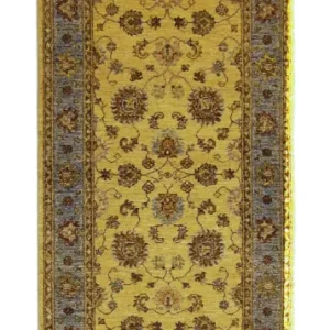 Biegacz Dywan Zieglera - 250 x 80 cm - żółty musztardowy