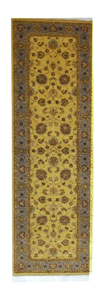 Biegacz Dywan Zieglera - 250 x 80 cm - żółty musztardowy