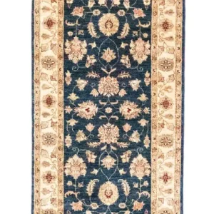 Biegacz Dywan Zieglera - 250 x 81 cm - niebieski