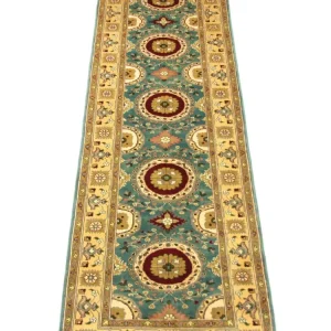 Biegacz Dywan Zieglera - 293 x 81 cm - niebieski