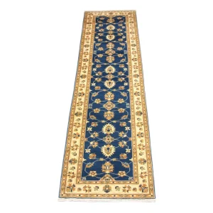 Biegacz Dywan Zieglera - 315 x 78 cm - niebieski