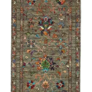 Biegacz Dywan Zieglera - 315 x 82 cm - oliwkowa zieleń