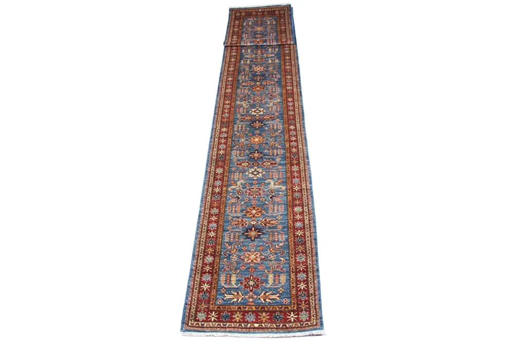 Biegacz Dywan Zieglera - 600 x 82 cm - niebieski