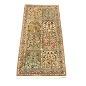 Biegacz Jedwabny dywan - Kashmir Silk - 183 x 77 cm - brązowy
