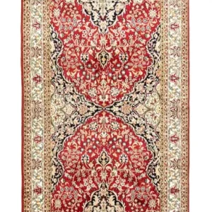 Biegacz Jedwabny dywan - Kashmir Silk - 237 x 80 cm - czerwony
