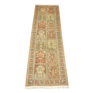 Biegacz Jedwabny dywan - Kashmir Silk - 292 x 79 cm - brązowy