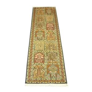 Biegacz Jedwabny dywan - Kashmir Silk - 298 x 82 cm - wielokolorowy