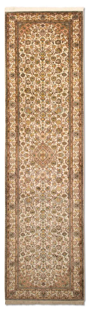 Biegacz Jedwabny dywan - Kashmir Silk - 300 x 79 cm - beżowy