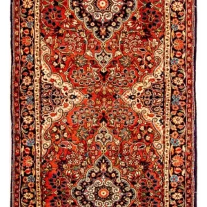 Biegacz Perski dywan - Bijar - Royal - 207 x 77 cm - jasna czerwień