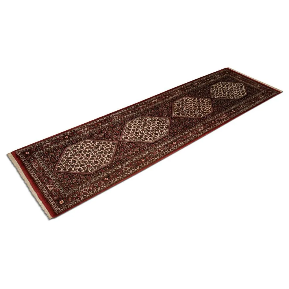 Biegacz Perski dywan - Bijar - Royal - 246 x 77 cm - niebieski