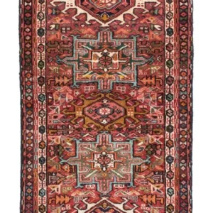 Biegacz Perski dywan - Nomadyczny - 186 x 68 cm - jasna czerwień