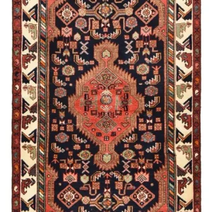 Biegacz Perski dywan - Nomadyczny - 192 x 105 cm - ciemnoniebieski