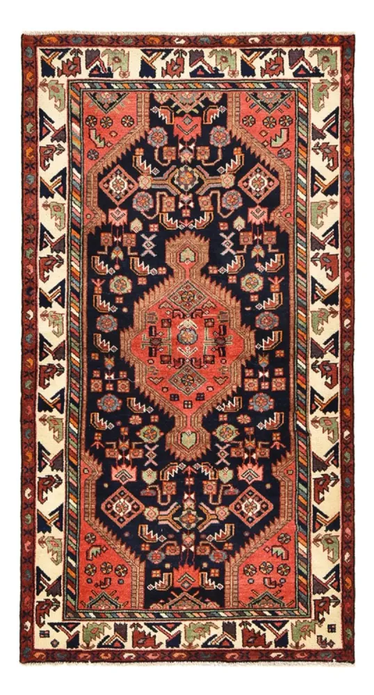 Biegacz Perski dywan - Nomadyczny - 192 x 105 cm - ciemnoniebieski