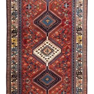Biegacz Perski dywan - Nomadyczny - 193 x 85 cm - czerwony