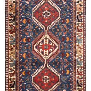 Biegacz Perski dywan - Nomadyczny - 197 x 82 cm - jasnoniebieski