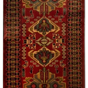 Biegacz Perski dywan - Nomadyczny - 200 x 82 cm - czerwony