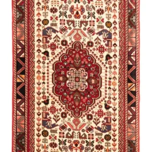 Biegacz Perski dywan - Nomadyczny - 200 x 82 cm - kremowy