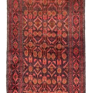 Biegacz Perski dywan - Nomadyczny - 202 x 95 cm - czerwony