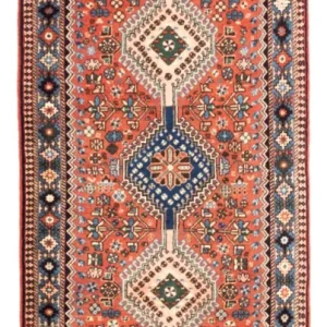 Biegacz Perski dywan - Nomadyczny - 203 x 83 cm - czerwony