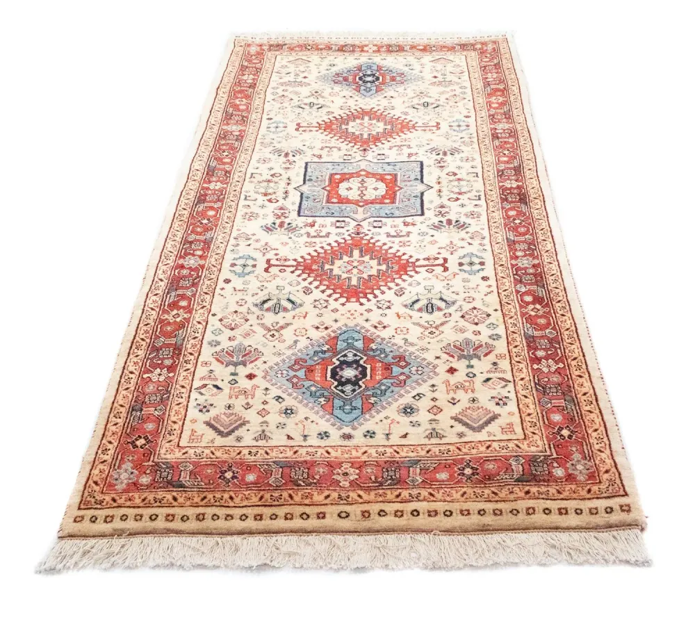 Biegacz Perski dywan - Nomadyczny - 230 x 90 cm - beżowy