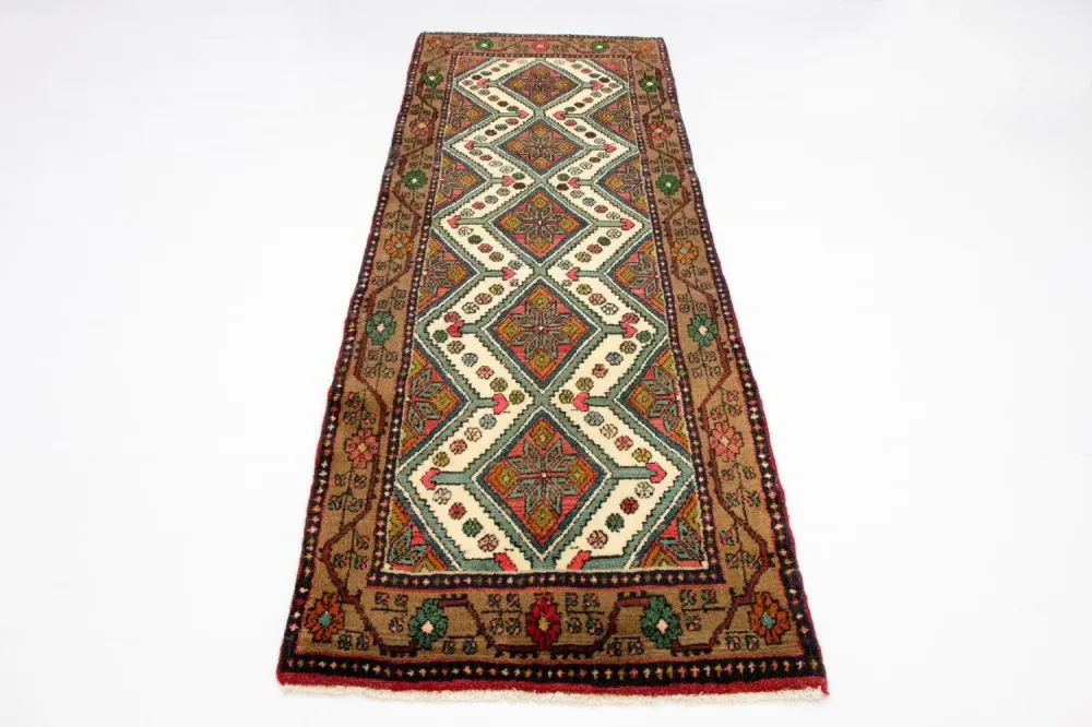 Biegacz Perski dywan - Nomadyczny - 238 x 82 cm - beżowy