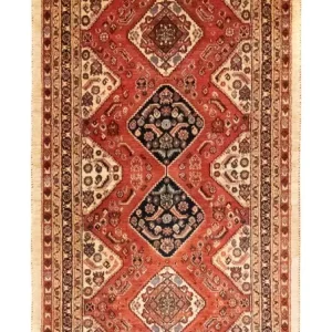 Biegacz Perski dywan - Nomadyczny - 249 x 96 cm - czerwony