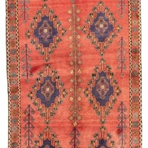 Biegacz Perski dywan - Nomadyczny - 258 x 125 cm - pomarańczowy