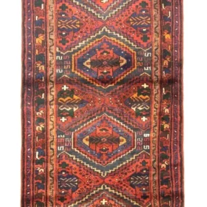 Biegacz Perski dywan - Nomadyczny - 260 x 100 cm - brązowy