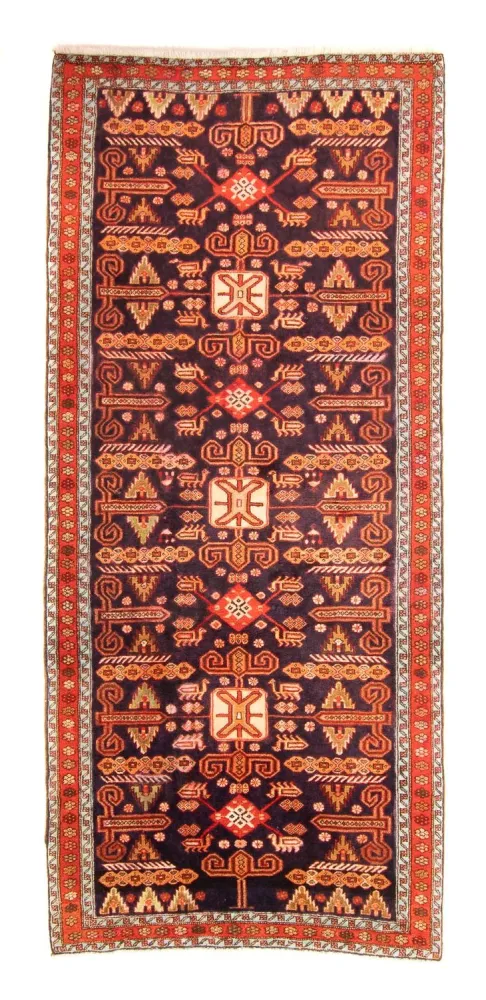 Biegacz Perski dywan - Nomadyczny - 280 x 130 cm - ciemnoniebieski